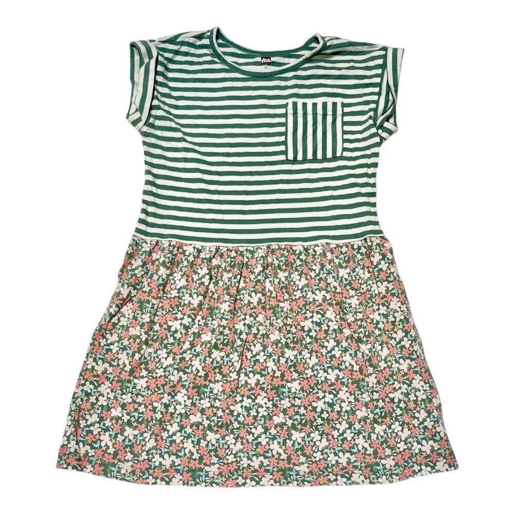 Tea Collection Two Tone Mixed Print Dress Size 6